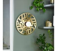 MARKET SET Labyrinth wall lamp, Ø 40 cm brass