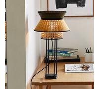 MARKET SET Singapore DBL table lamp, khaki/curry