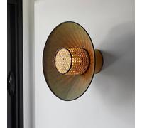 MARKET SET Singapore wall light, khaki/curry