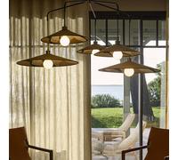 MARKET SET Sonia Laudet hanging light, nostalgic curry, 5-bulb.