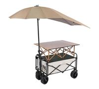 Market Stall Display Cart, Multi-purpose Display Stand, With A Canopy, Suitable For Street Events, Outdoor Retail Stalls, And Commercial Food Trucks(Beige,118cm/46.4in)