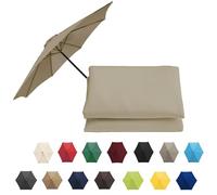 Market Table Umbrella Canopy, Patio Umbrella Replacement Canopy Cover, UV-Block Polyester Fabric, Replacement Parasol Cover For Lawn Backyard Pool(Top color,8 RIBS: 350CM/11.5FT)