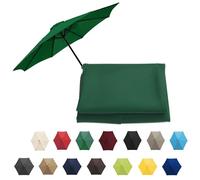 Market Table Umbrella Canopy, Patio Umbrella Replacement Canopy Cover, UV-Block Polyester Fabric, Replacement Parasol Cover For Lawn Backyard Pool(Dark green,8 RIBS: 270CM/8.8FT)