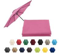 Market Table Umbrella Canopy, Patio Umbrella Replacement Canopy Cover, UV-Block Polyester Fabric, Replacement Parasol Cover For Lawn Backyard Pool(Peach,6 RIBS: 300CM/9.8FT)