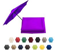 Market Table Umbrella Canopy, Patio Umbrella Replacement Canopy Cover, UV-Block Polyester Fabric, Replacement Parasol Cover For Lawn Backyard Pool(Purple,8 RIBS: 400CM/13.1FT)