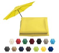 Market Table Umbrella Canopy, Patio Umbrella Replacement Canopy Cover, UV-Block Polyester Fabric, Replacement Parasol Cover For Lawn Backyard Pool(Yellow,8 RIBS: 250CM/8.2FT)