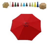 Market Umbrella Top Replacement Canopy 7.5ft 11ft 11.5ft 13ft Patio Umbrella Replacement Fabric 6 Ribs 8 Ribs Yard Table Umbrella Cover Canopy Only