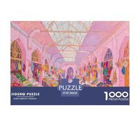 Market Wooden Jigsaw Puzzle Waterproof 1000 Piece Puzzles for Adults Gifts Fun Educational Games