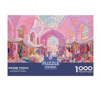 Market Wooden Jigsaw Puzzle Waterproof 1000 Piece Puzzles for Adults Gifts Impossible Educational Games