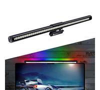 Marketero Monitor Screen Light Bar with LED RGB Backlight 44cm, USB Monitor Lamp 5 Color Temperature Modes for Eye Caring No Screen Glare, Stepless Dimming & Touch Control for Home Office Black