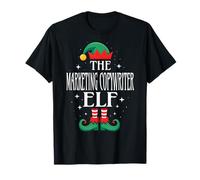 Marketing Copywriter Elf Xmas Funny Christmas Matching T-Shirt