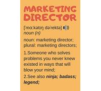 Marketing Director Gifts: Lined Notebook Journal Diary Paper Blank, an Appreciation Gift for Marketing Director to Write in (Volume 8)