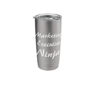Marketing Executive Tshirt Job Occupation Funny Work Title Stainless Steel Insulated Tumbler
