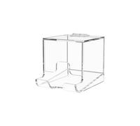 Marketing Holders Clear Acrylic Lip Balm Dispenser Retail or Home Freestanding Countertop Display with Hinged Lid for Lipsticks Glosses Chapsticks or Essential Oils