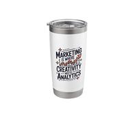 Marketing is Where Creativity Meets Analytics, Marketer Stainless Steel Insulated Tumbler