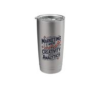 Marketing is Where Creativity Meets Analytics, Marketer Stainless Steel Insulated Tumbler