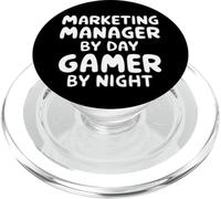 Marketing Manager by Day Gamer by Night PopSockets PopGrip for MagSafe