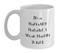 Marketing Manager Mugs with a Dash of Humor for Christmas Unique Gifts - Funny Quote White Ceramic Coffee Mug (11oz/) - Gifts from Friends, Coworkers, Family to Marketing Managers