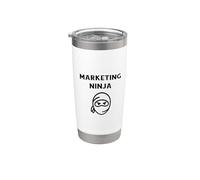 Marketing Ninja Manager Executive Funny Marketer Saying Joke Stainless Steel Insulated Tumbler
