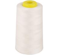 MARKETPLACE MAYHEM Polyester Sewing Thread - Overlocking Thread - 4 x 5000 Yard Spool - Large Colour Selection: White, Black, Red, Blue, Cream, Navy, Purple, Pink, Green, Grey, Brown, Olive, Sky, Gold