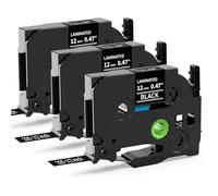 MarkField 3X TZe-335 Black 12mm Compatible with Brother P Touch Label Tape