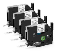 MarkField 4X Compatible with Brother P-Touch TZe-231 White 12mm Label Tape