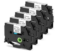 MarkField 5X Compatible with Brother P Touch TZe-231 12mm White Label Tape