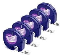 MarkField Compatible for Dymo LetraTag Tape Plastic Clear Labels