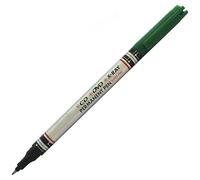 MarkFine Permanent Marker Pens, GREEN, Pack of 1, SuperFine Tip CD/DVD Markers, Write on Most Surface, Waterproof Ink, Quick Dry, iZOFAX Black Ball Pen
