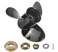 MARKGOO Propeller 13.5X15 Pitch RH 13 Spline Tooth with Hub Kit for OMC Johnson Evinrude V4 Outboard 40-140 HP Boat Motor Engine Parts 3 Blade Aluminum Prop 0765182 765182