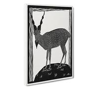 Markhor Goat Vol.1 By Samuel De Mesquita Canvas Print | Gallery Wrapped 30mm Frame Wall Art | 30x20 inches | Ready to Hang | Classic Animals Picture | Living Room Bedroom Lounge Office
