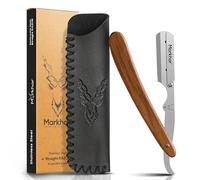 MARKHOR® Rose Wood Polish - Cut Throat Razors for men, Premium Quality Straight Razors for Men - Professional Barber Razor, Straight Edge Razors