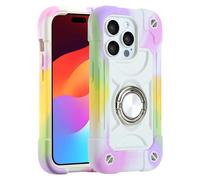 MARKILL Compatible with iPhone 15 Pro Max Case 6.7 Inch with Double Ring Stand, Heavy-Duty Military Grade Shockproof Phone Cover for iPhone 15 Pro Max.