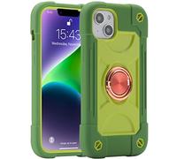 MARKILL Tough Mobile Phone Case Compatible with iPhone 14 Max 6.7 Inch with 360 Degree Rotate Ring Stand, Military Grade Drop Protection Full Body Rugged Heavy Duty Protective Cover (Avocado)