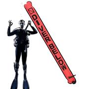 Marking Buoy For Diving, Diving Fleet | 3.77 Foot High Visibility Diving Safety Sausage - 210D Nylon Fabric, Diving Buoy Med