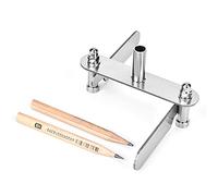 Marking Center Finder, Stainless Steel Woodworking Marking Positioning Gauge Scriber Centering Tool with Pencil Woodworking Offset Marking Tool
