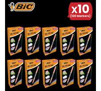 Marking Fine Tip Assorted Intense Pastel Colours - 10 Packs Bic Multi One Size
