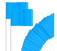 Marking Flags - 38 Cm Flags, Flag, 100 Pieces Fluorescent Research Marking Flags | Warning Signs For Construction Research Irrigation Property Mapping Outdoor Dog Training Field Sprayer