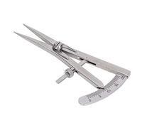 Marking Gauge Leather Adjustable Mini Edge Press Tool Spring Dividers for DIY Leather Craft Working Pitch(Screw Lock Type)
