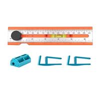 Marking Ruler, Scribing Ruler, Adjustable Guide with Angle Marking 15-90 Degree for Layout Gauge Portable Measurement Tool