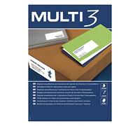 Markings Adhesive Multi3 for Inkjet Laser Y Copier Borders Straight 100 Sheets 99.1 x 38.1 mm