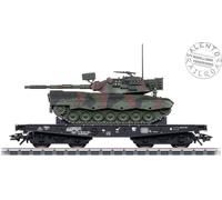Marklin 48877 - AC H0 1:87 - Flat Car Type Rlmmps DB With Military Load