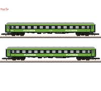 Marklin FlixTrain 2nd Class Coach Set (2) VI MN87404 Z Gauge