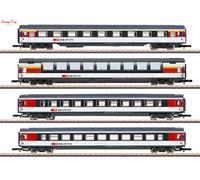 Marklin SBB EW IV Coach Set (4) VI 1:220 Scale, Z Scale