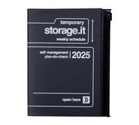 MARK'S 2024/2025 Taschenkalendar A6 vertikal, Storage it // Black
