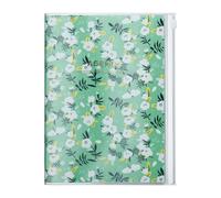 MARK'S 2024/2025 Taschenkalender A5 vertikal, Flower Pattern // Green