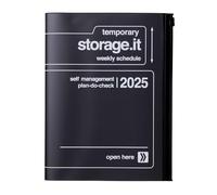 MARK'S 2024/2025 Taschenkalender A5 vertikal, Storage it // Black