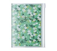 MARK'S 2024/2025 Taschenkalender A6 vertikal, Flower Pattern // Green