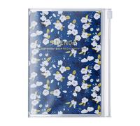 MARK'S 2024/2025 Taschenkalender A6 vertikal, Flower Pattern // Navy