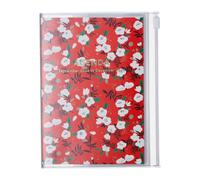 MARK'S 2024/2025 Taschenkalender A6 vertikal, Flower Pattern // Red